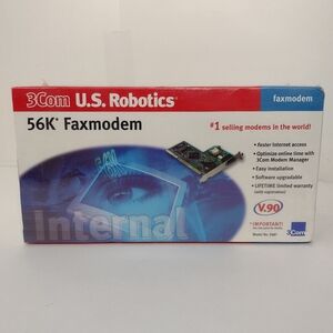 U.S. Robotics 56K Faxmodem  vintage  Model No .5687